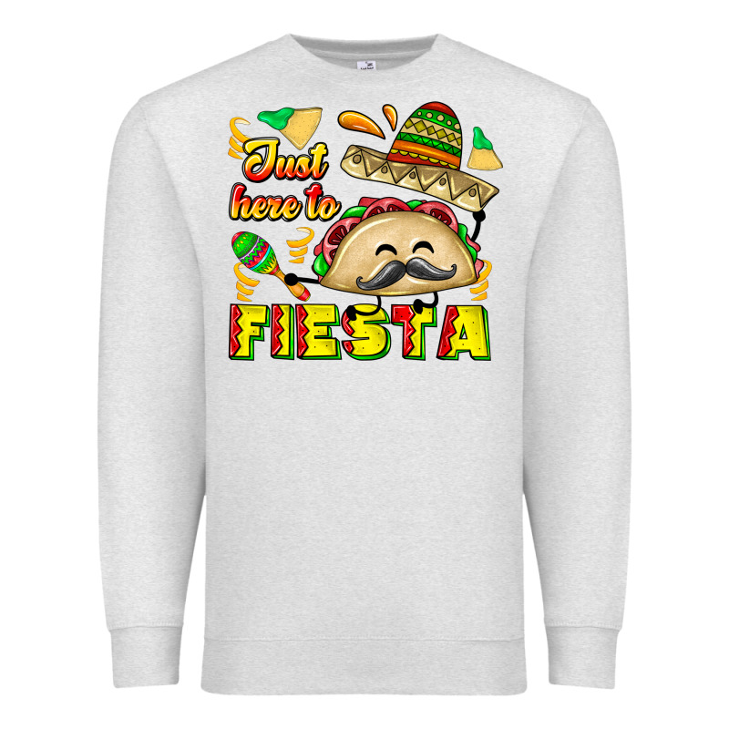 Just Here To Fiesta Premium Sweatshirt by CowhideDigitalArt | Teevron