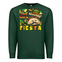 Sports Green Just Here To Fiesta Premium Sweatshirt - CowhideDigitalArt