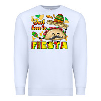 White Just Here To Fiesta Premium Sweatshirt - CowhideDigitalArt