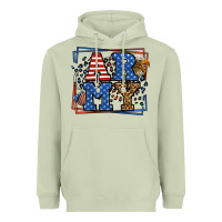 Army Veteran Leopard Frame 4th Of July Heavyweight Hoodie | Teevron