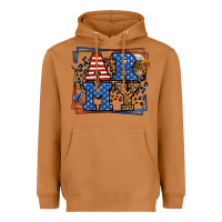 Meerkat Army Veteran leopard frame 4th of July Heavyweight Hoodie - LillyAllenDesigns
