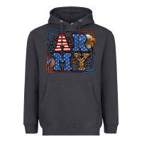 Smoke Army Veteran leopard frame 4th of July Heavyweight Hoodie - LillyAllenDesigns