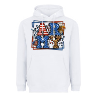 White Army Veteran leopard frame 4th of July Heavyweight Hoodie - LillyAllenDesigns