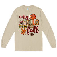 Mushroom Why hello there Fall Long Sleeve Tee - NancyCooperArtShop