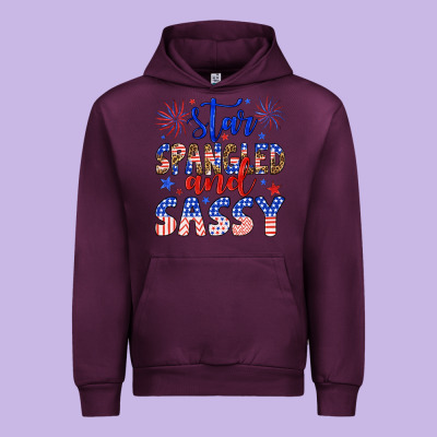 Star Spangled And Sassy Urban Hoodie Designed By Artiststas