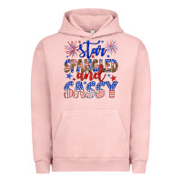 Pigment Salmon star spangled and sassy Urban Hoodie - Artiststas