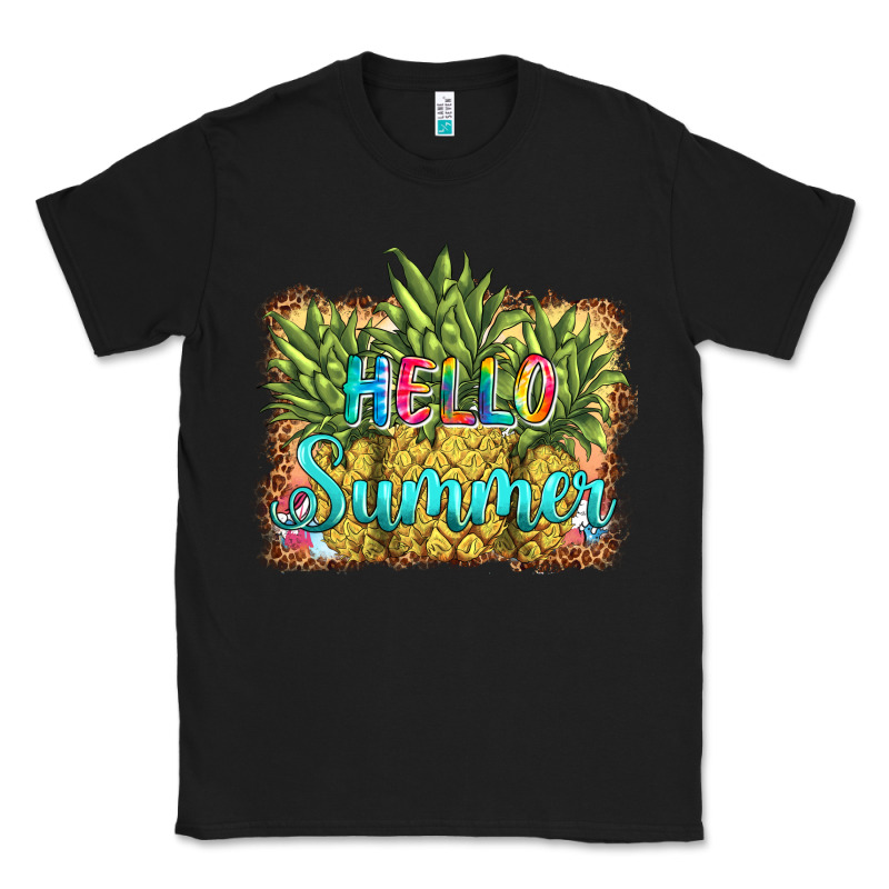 Hello Summer Pineapple Classic Tee by BarkalooDesign | Teevron