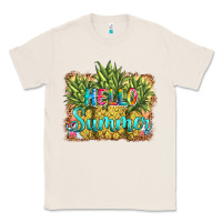 Natural hello summer pineapple Classic Tee - BarkalooDesign
