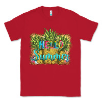 Red hello summer pineapple Classic Tee - BarkalooDesign