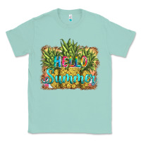 Seafoam hello summer pineapple Classic Tee - BarkalooDesign