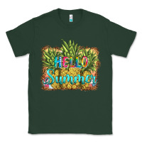 Sports Green hello summer pineapple Classic Tee - BarkalooDesign