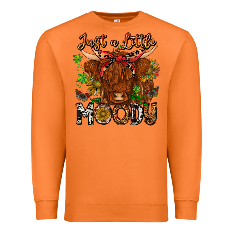 Just A Little Moody Premium Sweatshirt by CowhideDigitalArt | Teevron