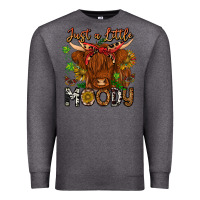 Charcoal Heather Just a Little Moody Premium Sweatshirt - CowhideDigitalArt