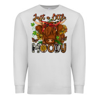 Dove Grey Just a Little Moody Premium Sweatshirt - CowhideDigitalArt