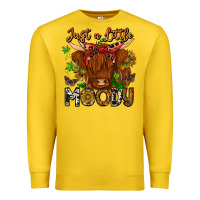 Lemon Just a Little Moody Premium Sweatshirt - CowhideDigitalArt