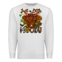 Oatmeal Heather Just a Little Moody Premium Sweatshirt - CowhideDigitalArt