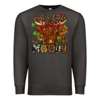 Smoke Just a Little Moody Premium Sweatshirt - CowhideDigitalArt