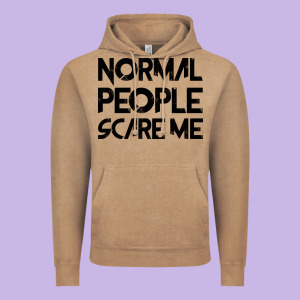 Normal People Scare Me Vintage Hoodie Designed By Bettercallsaul