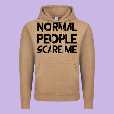 Normal People Scare Me Vintage Hoodie Designed By Bettercallsaul