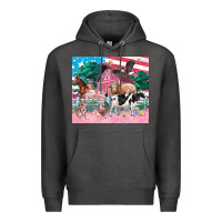 Charcoal Heather American farm animals tumbler 4th of july Premium Hoodie - FaDigitalArtStudio