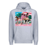 Heather Grey American farm animals tumbler 4th of july Premium Hoodie - FaDigitalArtStudio