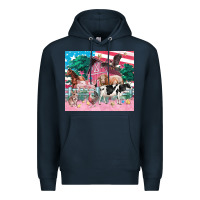 Navy American farm animals tumbler 4th of july Premium Hoodie - FaDigitalArtStudio