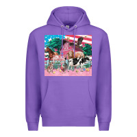 Purple American farm animals tumbler 4th of july Premium Hoodie - FaDigitalArtStudio