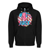 Black 4th of July Zipper Hoodie - FaDigitalArtStudio
