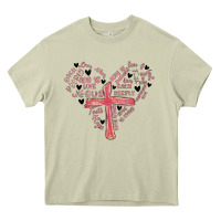 Mossy retro christian valentine Heavy Core Tee - MaliasSmallBusiness