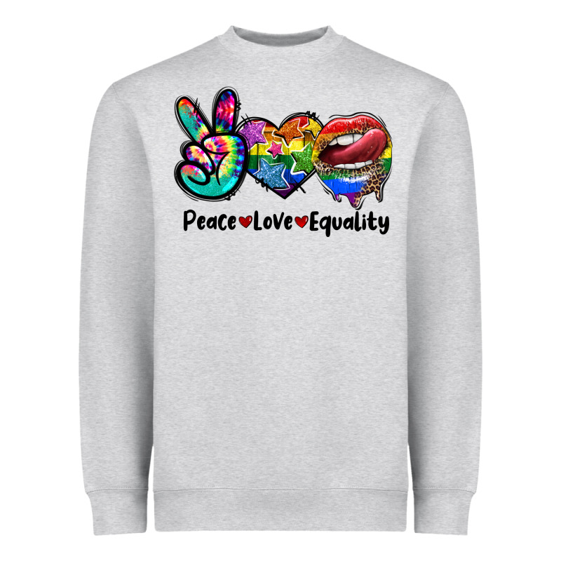 Peace Love Equality Lgbt+ Heavyweight Sweatshirt by CowGirlArtShop | Teevron