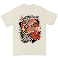Bone checkered retro basketball Premium Tee - MaliasSmallBusiness