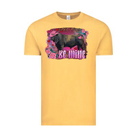 Vintage Mustard be mine black angus bull Vintage Tee - RanaPortraitStore