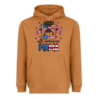 Meerkat All American Mama Messy Buny Heavyweight Hoodie - CowhideDigitalArt