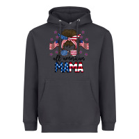 Smoke All American Mama Messy Buny Heavyweight Hoodie - CowhideDigitalArt