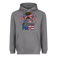 Storm All American Mama Messy Buny Heavyweight Hoodie - CowhideDigitalArt
