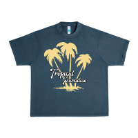 Midnight Navy Tropical Paradise Urban Heavy Tee - Bettercallsaul