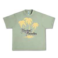 Oil Green Tropical Paradise Urban Heavy Tee - Bettercallsaul