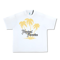 White Tropical Paradise Urban Heavy Tee - Bettercallsaul