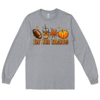Heather Grey Tis' the season Long Sleeve Tee - NancyCooperArtShop
