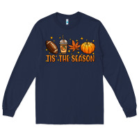 Navy Tis' the season Long Sleeve Tee - NancyCooperArtShop