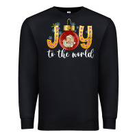Black Joy To The World Premium Sweatshirt - CowhideDigitalArt