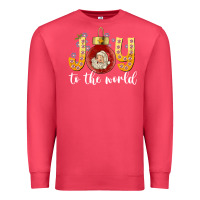 Cardinal Joy To The World Premium Sweatshirt - CowhideDigitalArt