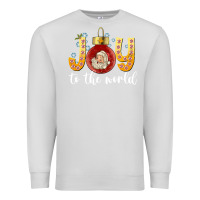 Dove Grey Joy To The World Premium Sweatshirt - CowhideDigitalArt