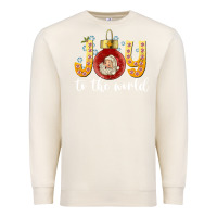 Sandshell Joy To The World Premium Sweatshirt - CowhideDigitalArt