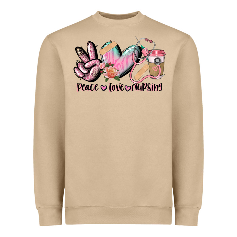 Peace Love Nursing Heavyweight Sweatshirt by CowGirlArtShop | Teevron