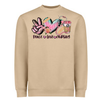 Mushroom peace love nursing Heavyweight Sweatshirt - CowGirlArtShop