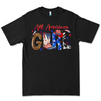 Black all american girl Premium Tee - NancyCooperArtShop
