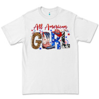 White all american girl Premium Tee - NancyCooperArtShop