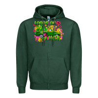 Sports Green Loads of luck St. Patricks Day Zipper Hoodie - FaDigitalArtStudio
