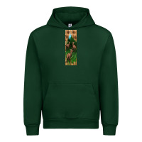 Forest Green dinosaur parasaurolophus pen wrap Urban Hoodie - Artiststas